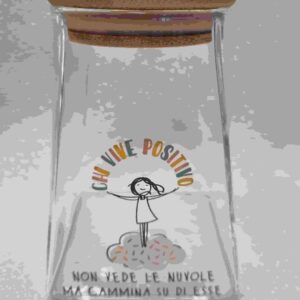 Barattolo con scritta