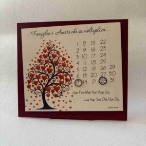 Calendario perpetuo con frase